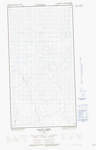 094I15W Datcin Creek Canadian topographic map, 1:50,000 scale