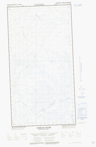 094I16W Shekilie River Canadian topographic map, 1:50,000 scale