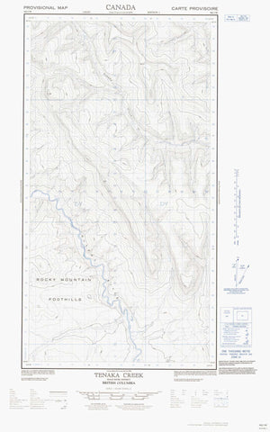 094J03W Tenaka Creek Canadian topographic map, 1:50,000 scale