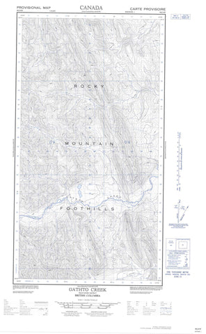 094J04W Gathto Creek Canadian topographic map, 1:50,000 scale