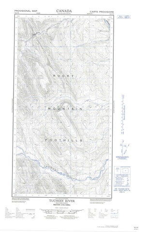 094J05W Tuchodi River Canadian topographic map, 1:50,000 scale