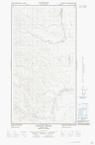 094J06E Cheves Creek Canadian topographic map, 1:50,000 scale