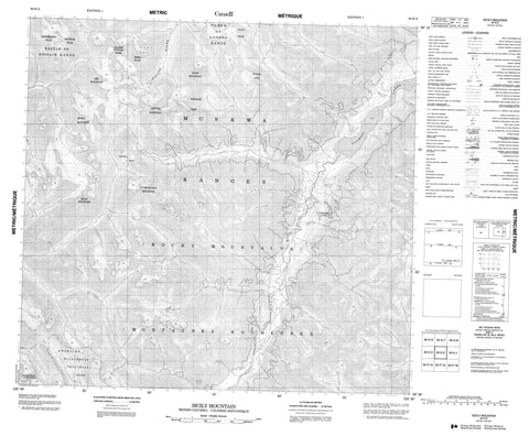 094K02 Sicily Mountain Canadian topographic map, 1:50,000 scale