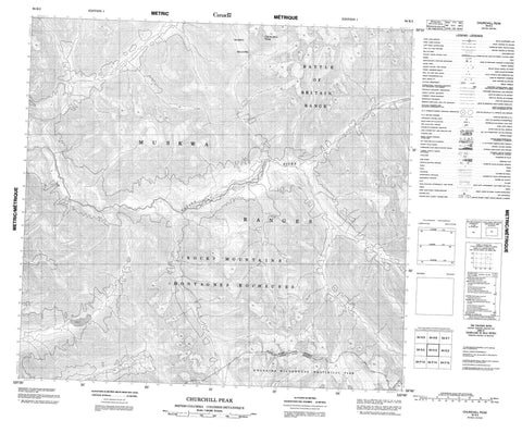 094K03 Churchill Peak Canadian topographic map, 1:50,000 scale