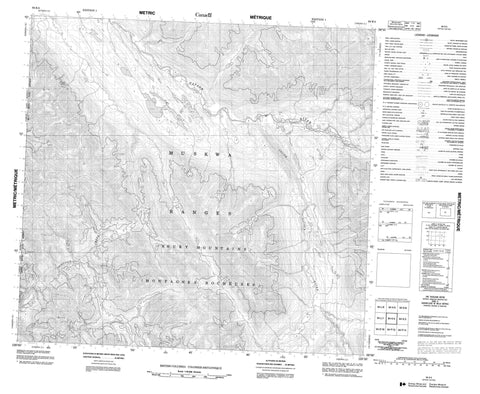 094K04 No Title Canadian topographic map, 1:50,000 scale
