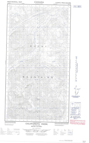 094K08W Chlotapecta Creek Canadian topographic map, 1:50,000 scale