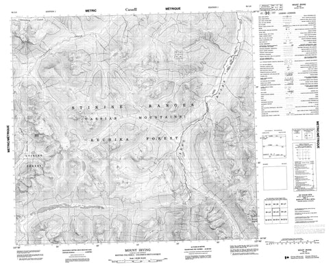 094L03 Mount Irving Canadian topographic map, 1:50,000 scale