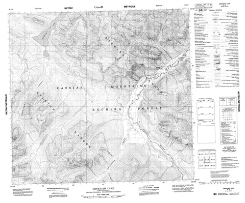 094L06 Denetiah Lake Canadian topographic map, 1:50,000 scale
