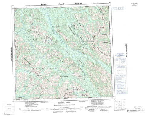 094L Kechika River Canadian topographic map, 1:250,000 scale