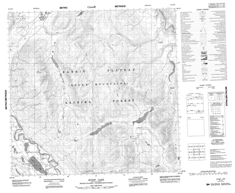 094M03 Scoop Lake Canadian topographic map, 1:50,000 scale