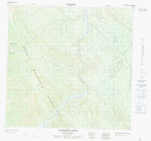 094N02 Scaffold Creek Canadian topographic map, 1:50,000 scale