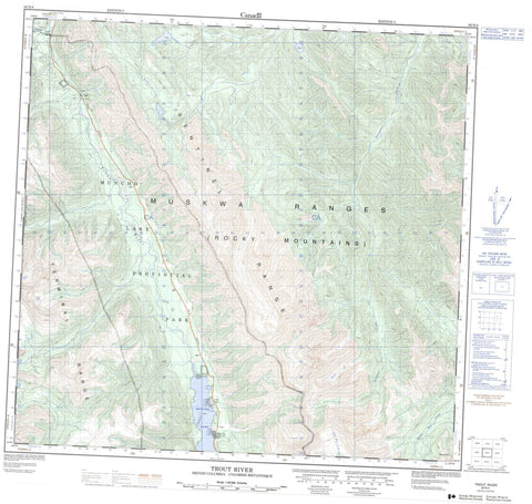 094N04 Trout River Canadian topographic map, 1:50,000 scale