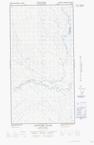 094O01E Sahtaneh River Canadian topographic map, 1:50,000 scale