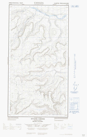 094O04E Etane Creek Canadian topographic map, 1:50,000 scale