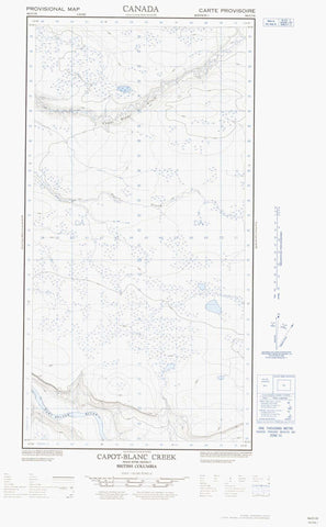 094O05E Capot Blanc Creek Canadian topographic map, 1:50,000 scale