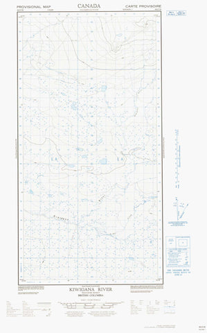 094O07E Kiwigana River Canadian topographic map, 1:50,000 scale