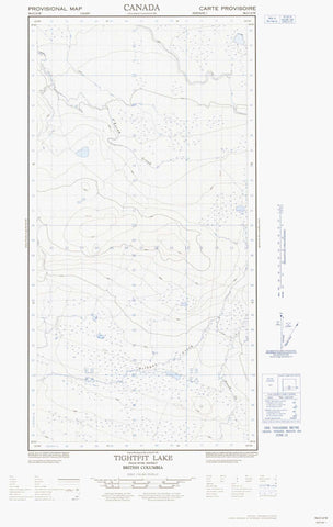 094O10W Tightfit Lake Canadian topographic map, 1:50,000 scale