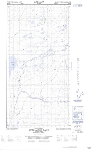 094O14E Maxhamish Lake Canadian topographic map, 1:50,000 scale
