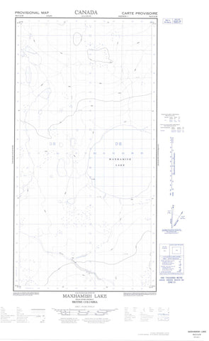 094O14W Maxhamish Lake Canadian topographic map, 1:50,000 scale