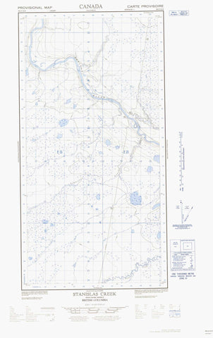 094O16E Stanislas Creek Canadian topographic map, 1:50,000 scale