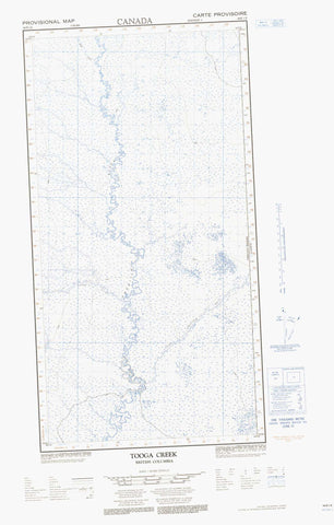 094P01E Tooga Creek Canadian topographic map, 1:50,000 scale