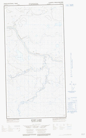094P11W Etset Lake Canadian topographic map, 1:50,000 scale
