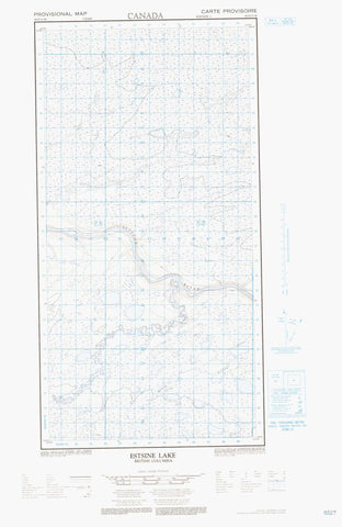 094P13W Estsine Lake Canadian topographic map, 1:50,000 scale