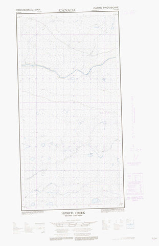 094P14E Hossitl Creek Canadian topographic map, 1:50,000 scale