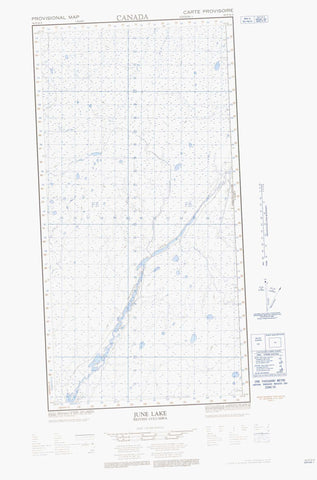 094P16E June Lake Canadian topographic map, 1:50,000 scale