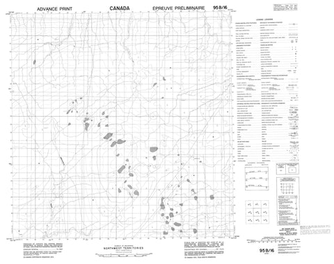095B16 No Title Canadian topographic map, 1:50,000 scale