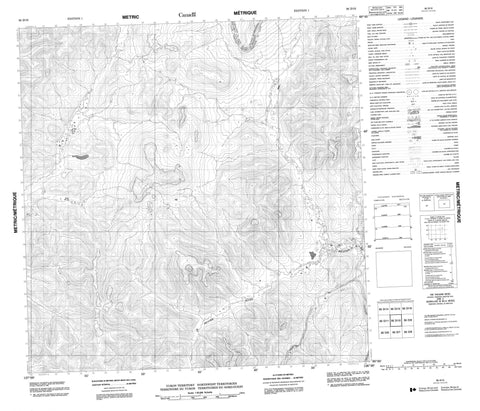 095D10 No Title Canadian topographic map, 1:50,000 scale