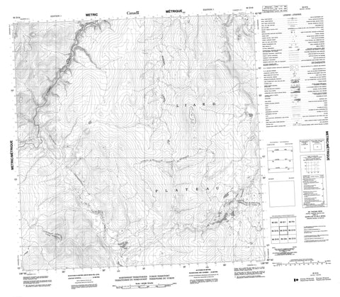 095D16 No Title Canadian topographic map, 1:50,000 scale