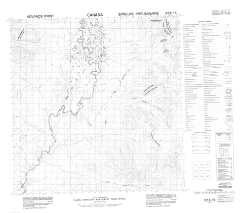 095E03 No Title Canadian topographic map, 1:50,000 scale