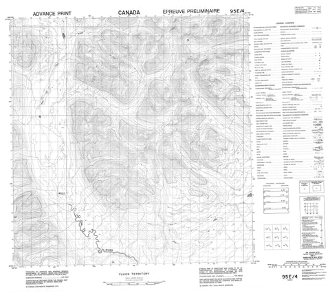 095E04 No Title Canadian topographic map, 1:50,000 scale
