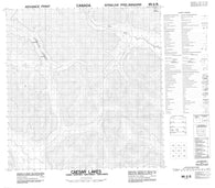 095E05 Caesar Lakes Canadian topographic map, 1:50,000 scale