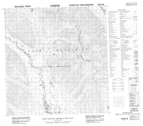 095E06 No Title Canadian topographic map, 1:50,000 scale