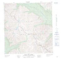 095E12 Bear Pass Creek Canadian topographic map, 1:50,000 scale