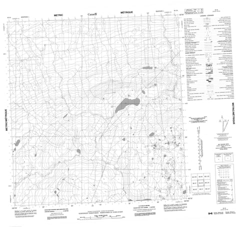 095I08 No Title Canadian topographic map, 1:50,000 scale