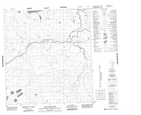 095I10 Gahtsahday River Canadian topographic map, 1:50,000 scale