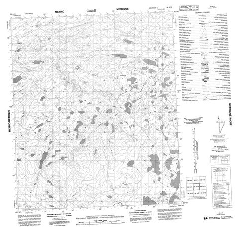 096A16 No Title Canadian topographic map, 1:50,000 scale