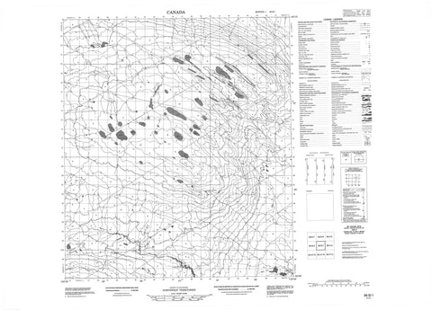 096B01 No Title Canadian topographic map, 1:50,000 scale