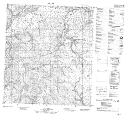 096C03 No Title Canadian topographic map, 1:50,000 scale