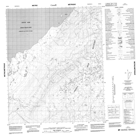 096H06 No Title Canadian topographic map, 1:50,000 scale