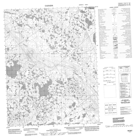 096M02 No Title Canadian topographic map, 1:50,000 scale