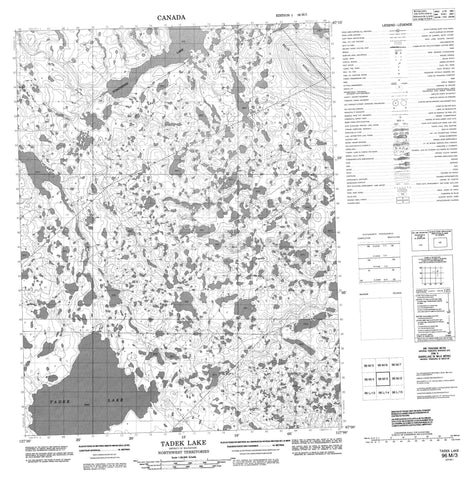 096M03 Tadek Lake Canadian topographic map, 1:50,000 scale