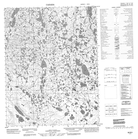 096M04 No Title Canadian topographic map, 1:50,000 scale