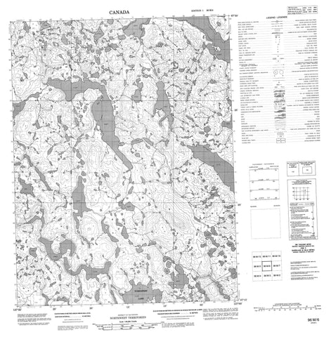 096M06 No Title Canadian topographic map, 1:50,000 scale