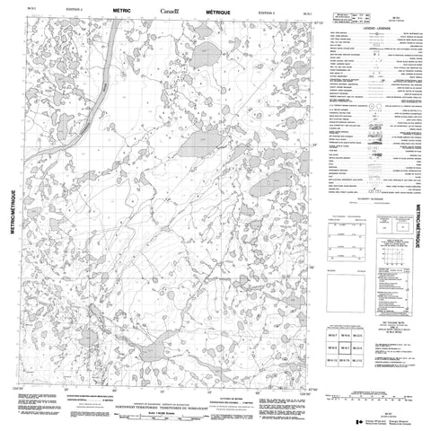 096N01 No Title Canadian topographic map, 1:50,000 scale
