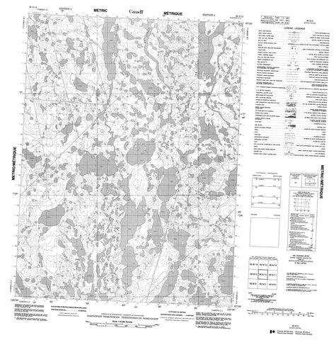 096N12 No Title Canadian topographic map, 1:50,000 scale