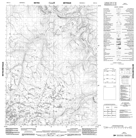 096O14 No Title Canadian topographic map, 1:50,000 scale